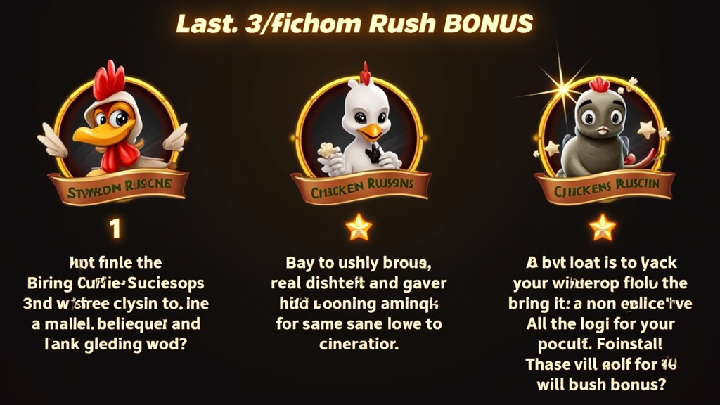 Infographic showing steps to claim chicken rush bonus online