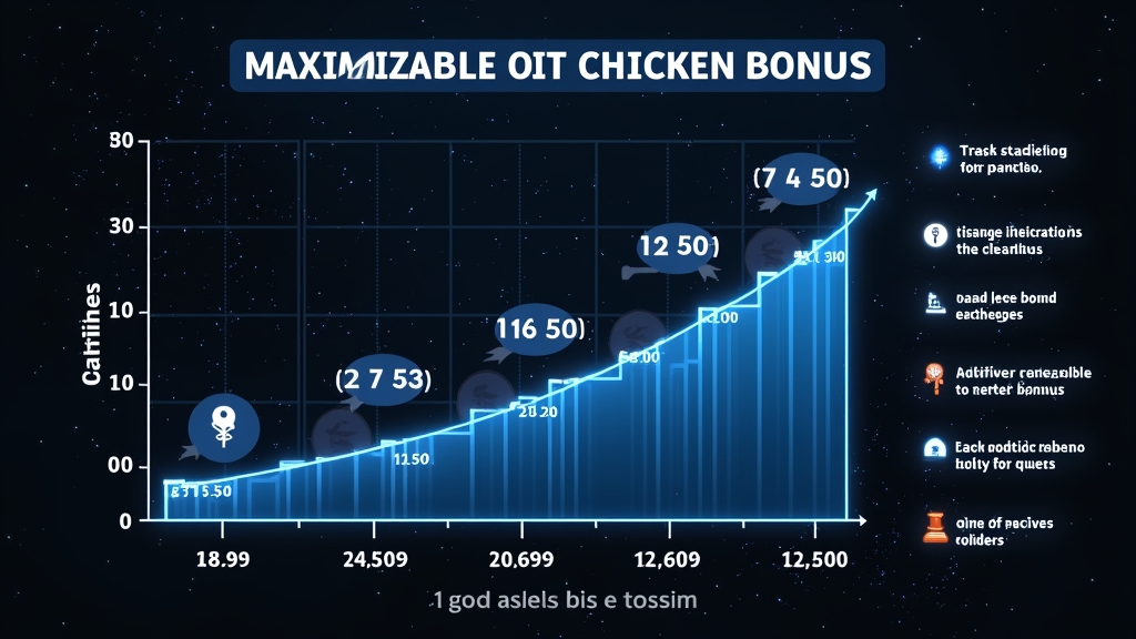 Graph showcasing strategies for maximizing chicken bonus usage